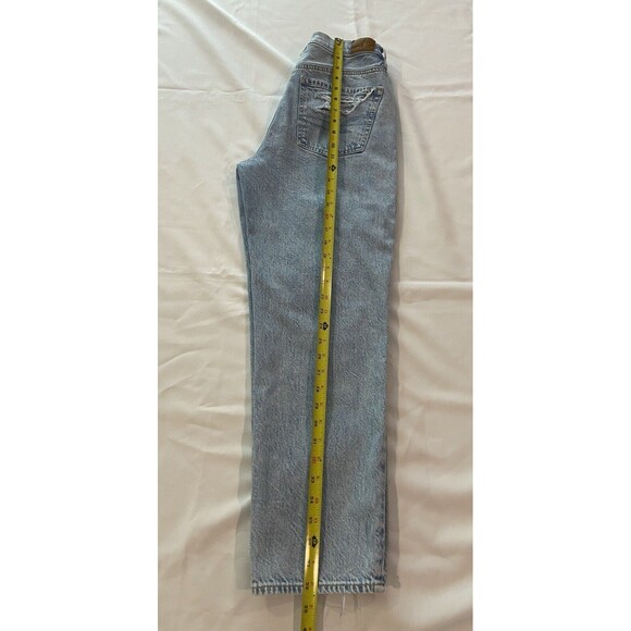 American Eagle Jeans 90s Boyfriend Distressed High Rise Button Fly Size 2 - Picture 5 of 11